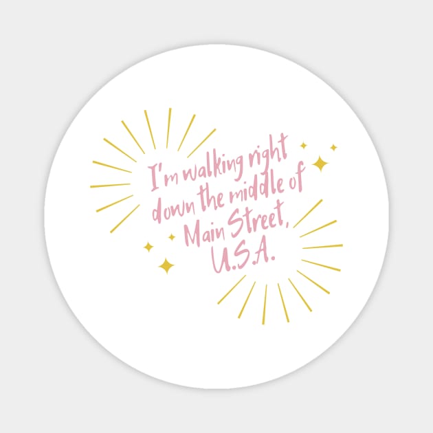 Main Street USA Magnet by magicalshirtdesigns